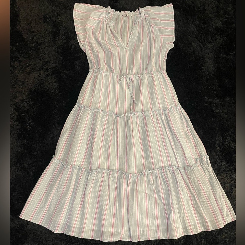 Rails Striped Midi A-Line Summer Dress With Subtl… - image 3